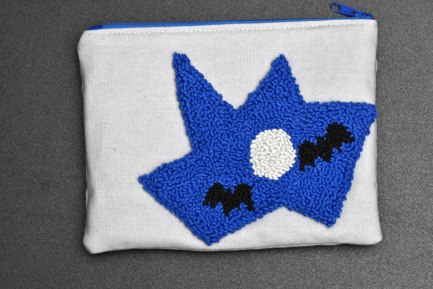 Zippered Pouch Digital Pattern for Halloween - DIY Punch Needle and Sewing Project
