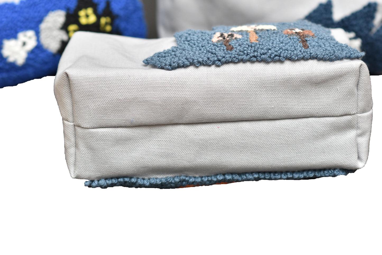 Halloween-Themed Cosmetic Bag Pattern with Punch Needle Embroidery - DIY Digital Download -Giant mushroom forest