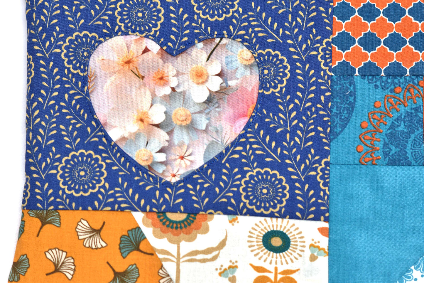 Digitales Schnittmuster für ein Patchwork-Täschchen mit Reißverschluss – Nähprojekt für Anfänger