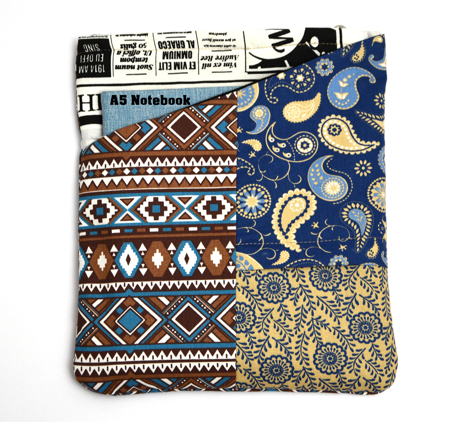 DIY-Anleitung zum Nähen einer Buchhülle – Patchwork-Buchhüllenmuster