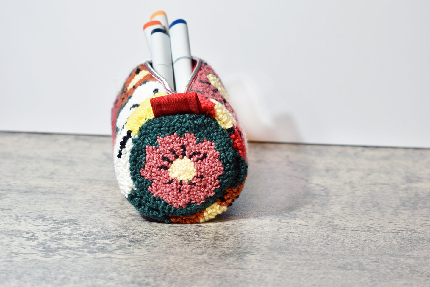 Punch needle Etui bag digital pattern