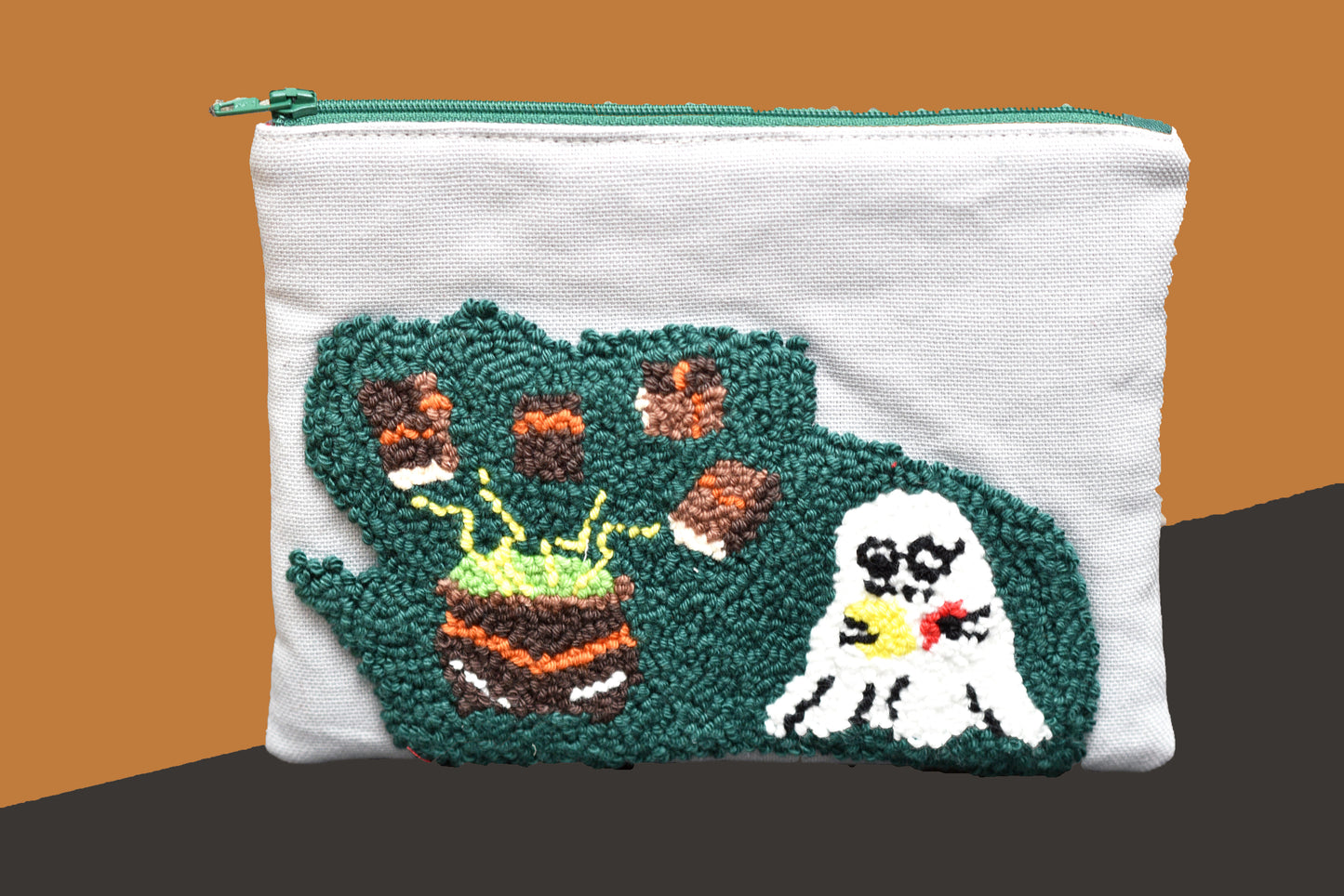 Halloween Ghost Etui Bag Digital Pattern – DIY Punch Needle & Sewing Guide