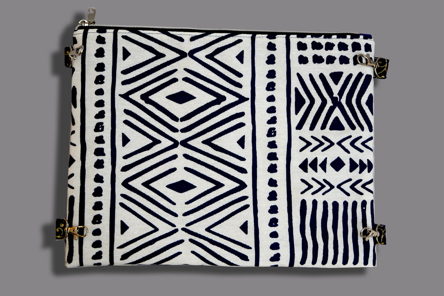 Zippered pouch and coin purse from tote bag organizer sewing pattern