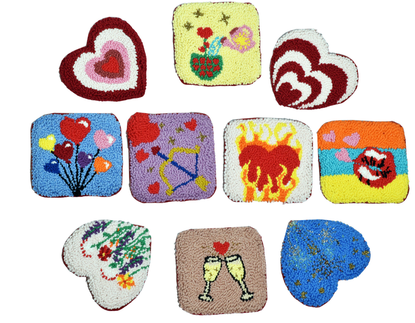 Valentine's Punch Needle Patterns – Digital Guide for All Skill Levels