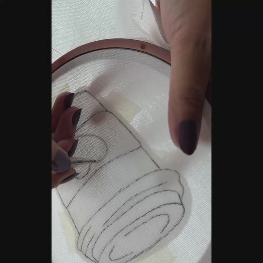 Punch Needle Kit, Coffee Cup Coaster DIY Craft Kit with Video Tutorial